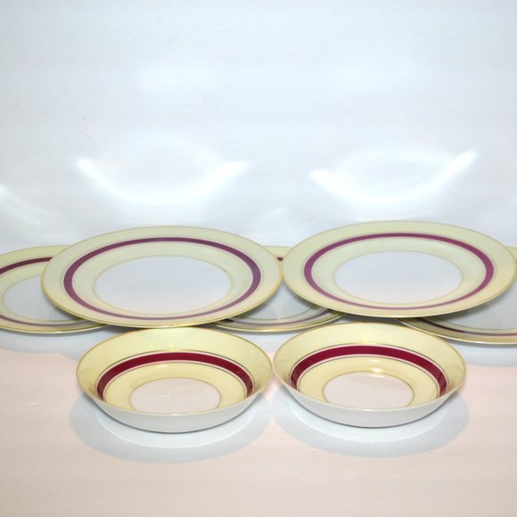Ransom China Made In Japan  5 Small Plates/Saucers And 2 Small Bowels - Picture 1 of 7
